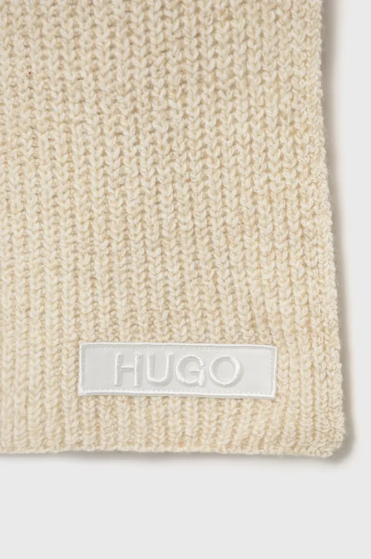 Kratki šal s primjesom vune Hugo bež