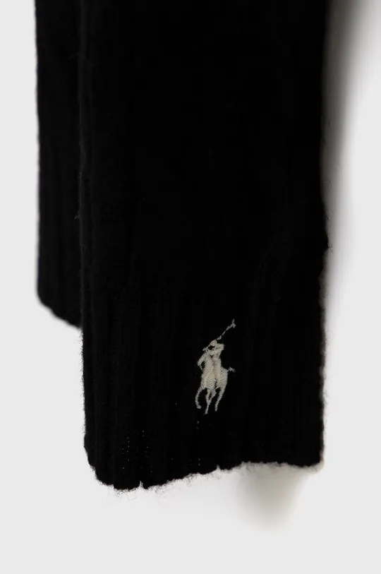 Шерстяной шарф Polo Ralph Lauren чёрный