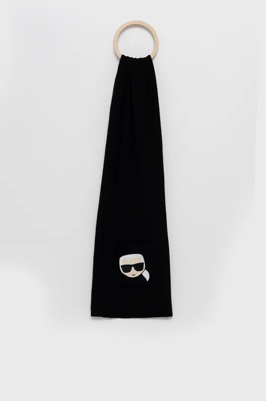 μαύρο Μαντήλι από μείγμα μαλλιού Karl Lagerfeld Γυναικεία