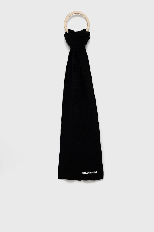 μαύρο Μάλλινο κασκόλ Karl Lagerfeld Γυναικεία
