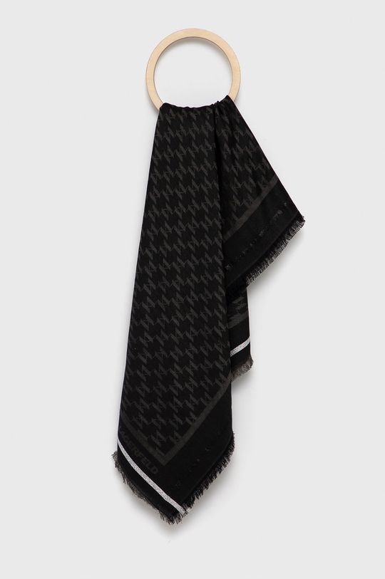 černá Hedvábný šátek Karl Lagerfeld Dámský