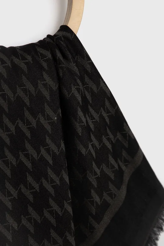 Хустка з домішкою шовку Karl Lagerfeld чорний