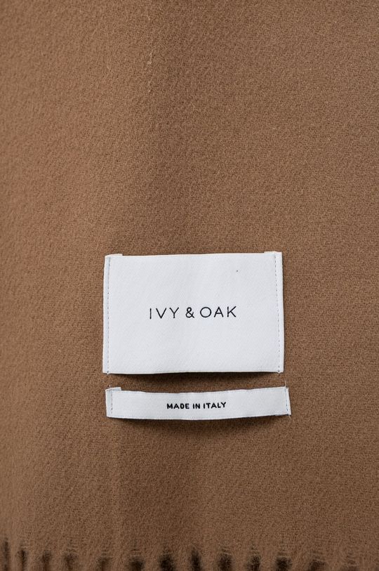 Ivy & Oak Szalik wełniany złoty brąz