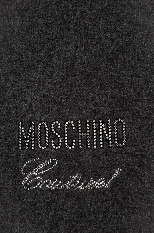 Μάλλινο κασκόλ Moschino γκρί