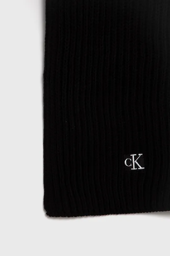 Παιδικό κασκόλ Calvin Klein Jeans μαύρο