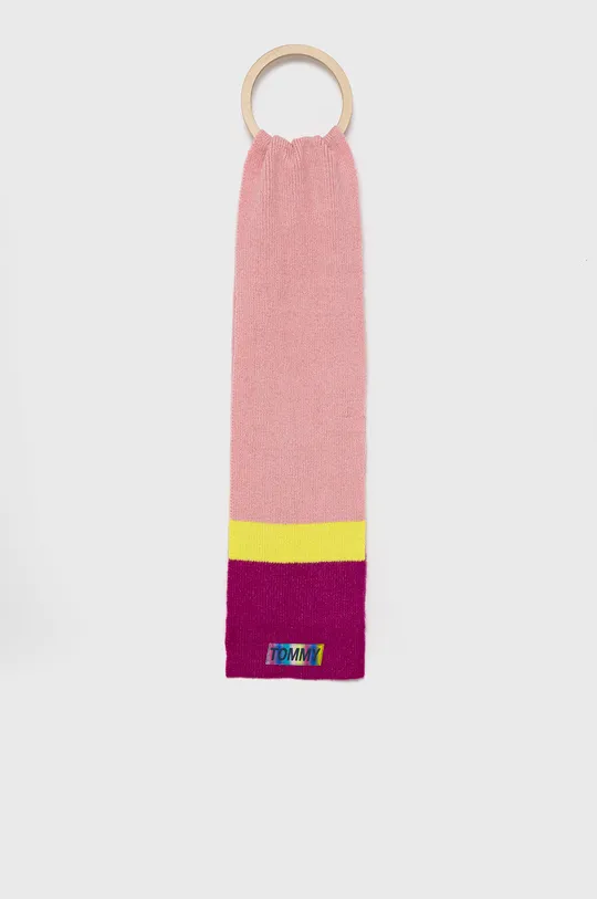 рожевий Дитячий шарф з домішкою вовни Tommy Hilfiger Дитячий