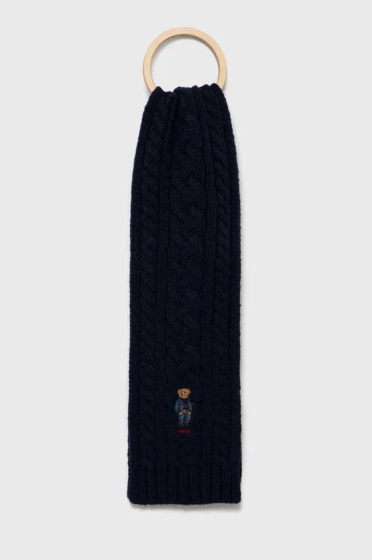 tmavomodrá Šál s prímesou vlny Polo Ralph Lauren Pánsky