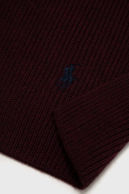 Vlnený šál Polo Ralph Lauren burgundské