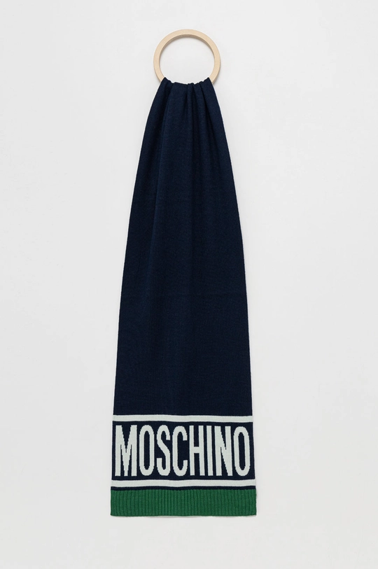 блакитний Вовняний шарф Moschino Чоловічий