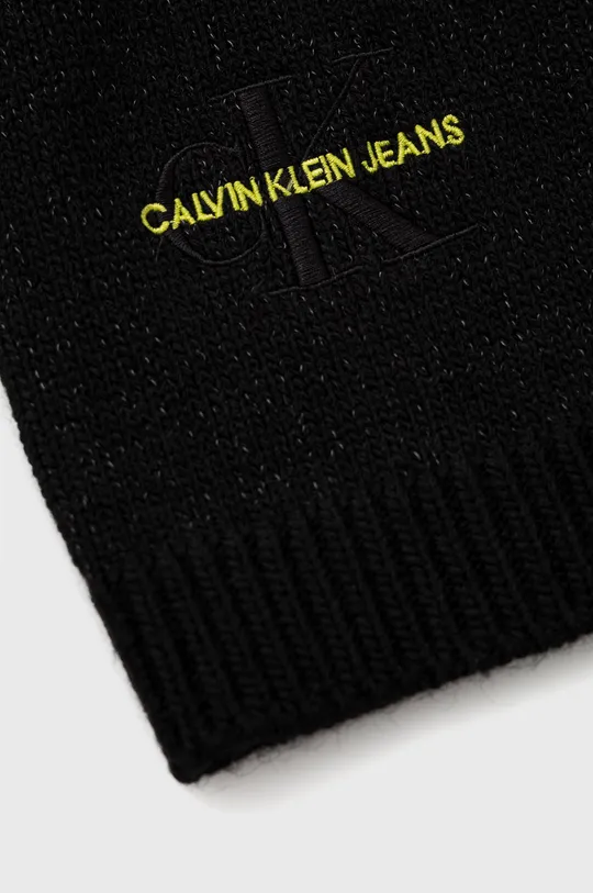Veliki šal s primjesom vune Calvin Klein Jeans  61% Akril, 8% Poliamid, 5% Poliester, 8% Vuna, 14% Viskoza, 4% Alpaka