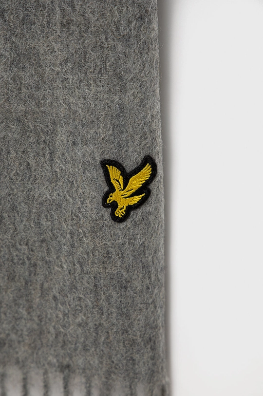 Μάλλινο κασκόλ Lyle & Scott γκρί