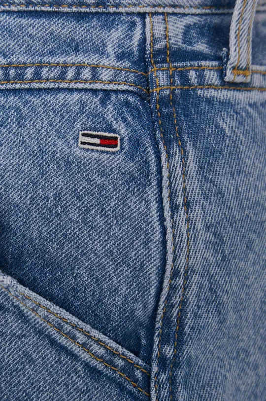 niebieski Tommy Jeans Spódnica jeansowa bawełniana DW0DW11028.4890