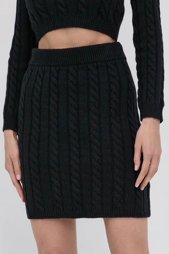 crna Suknja s primjesom vune Guess Ženski
