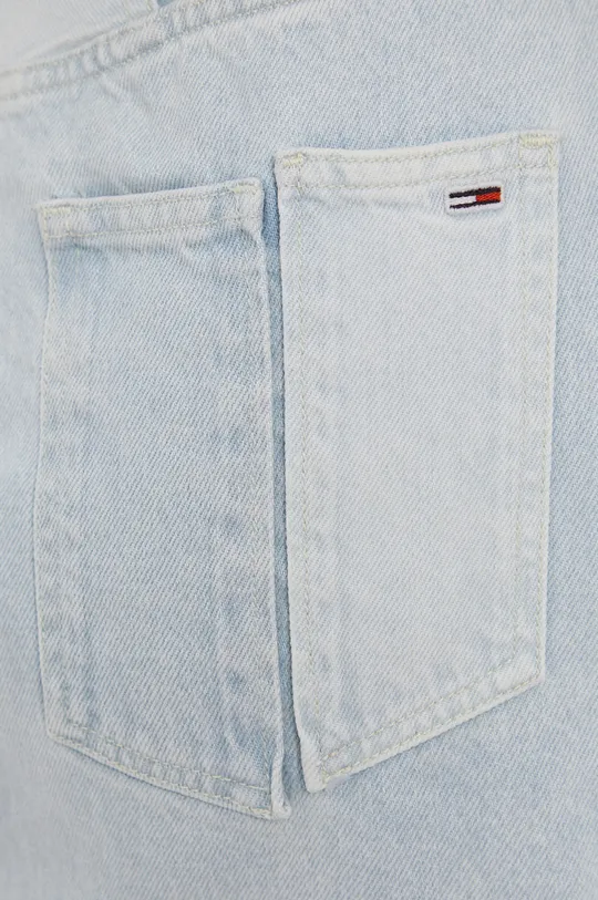 Bavlnená rifľová sukňa Tommy Jeans