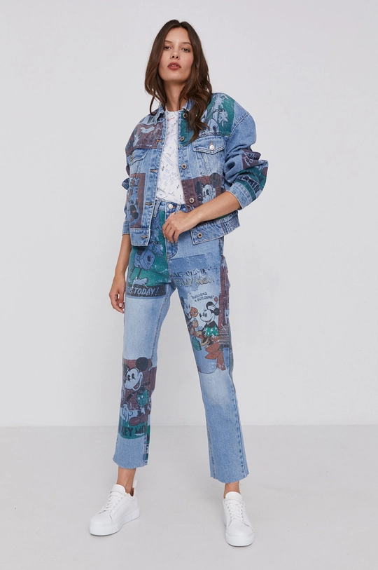 Desigual Jeansy x Disney 21WWDD23 niebieski