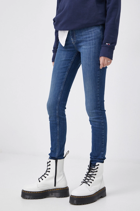 niebieski Tommy Jeans Jeansy Nora DW0DW10865.4890 Damski