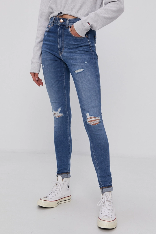 niebieski Tommy Jeans Jeansy DW0DW10304.4890 Damski