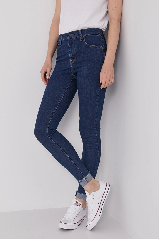 granatowy Levi's jeansy Hirise Damski