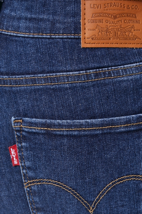 granatowy Levi's jeansy Hirise