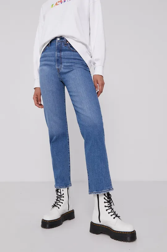 niebieski Levi's jeansy Damski