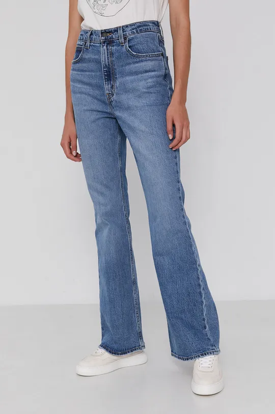 niebieski Levi's jeansy 70S High Flare Damski