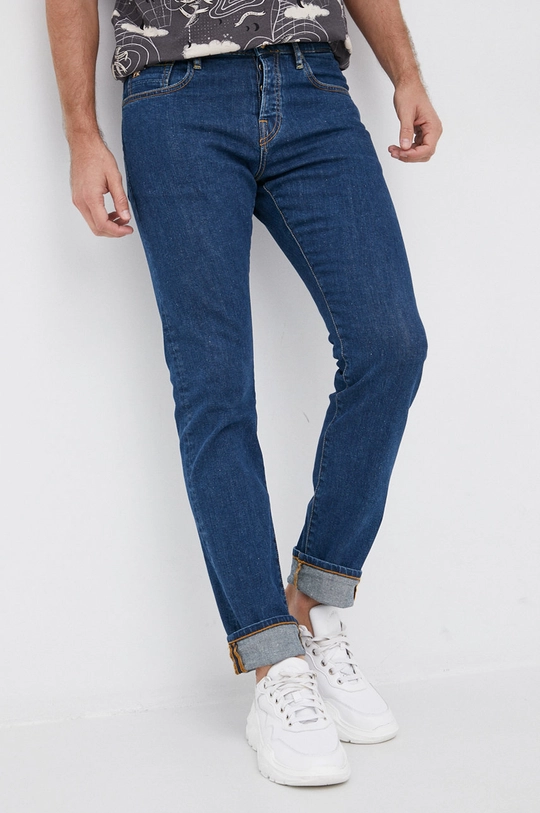 granatowy Scotch & Soda Jeansy Męski