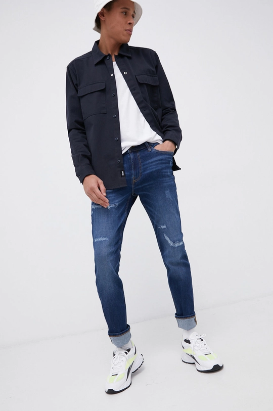 granatowy Produkt by Jack & Jones Jeansy Męski