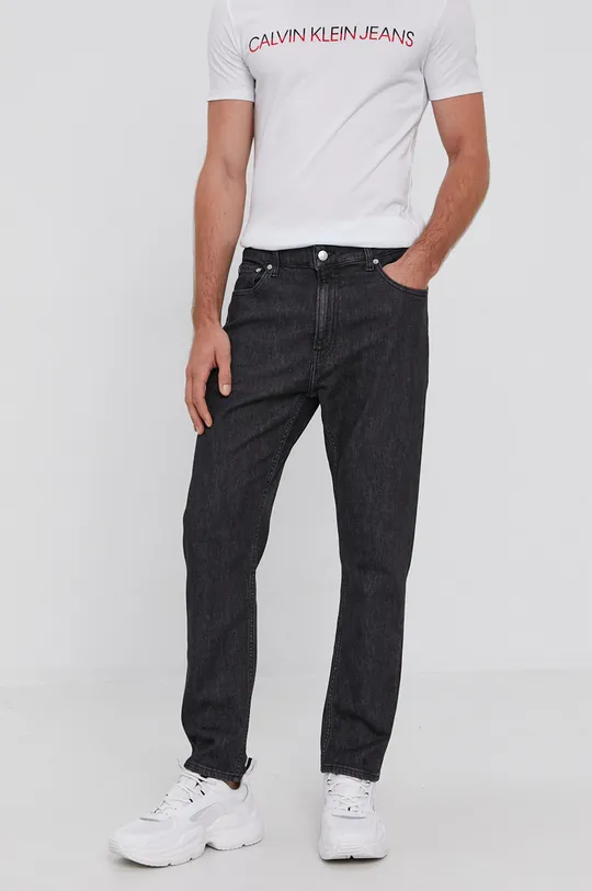 czarny Calvin Klein Jeans Jeansy Dad J30J318432.4890 Męski