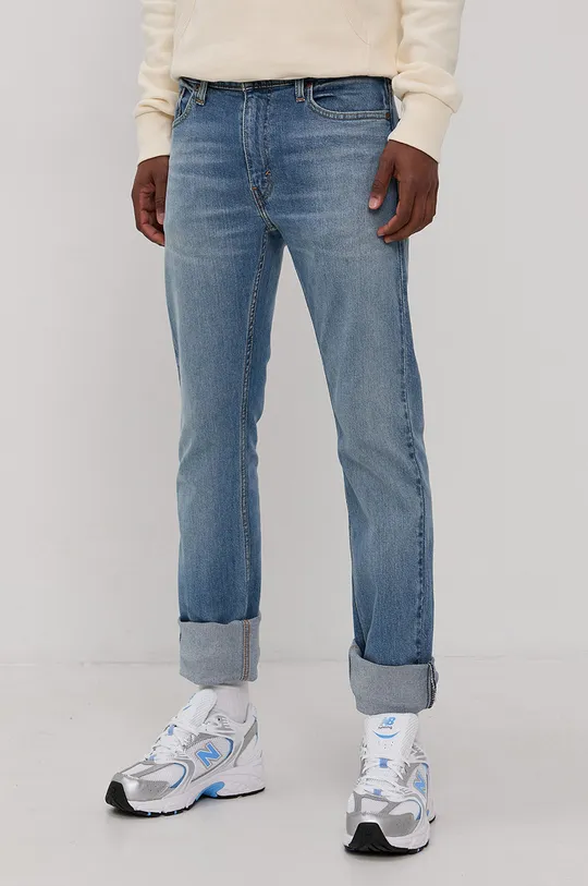 niebieski Levi's jeansy 513 Męski