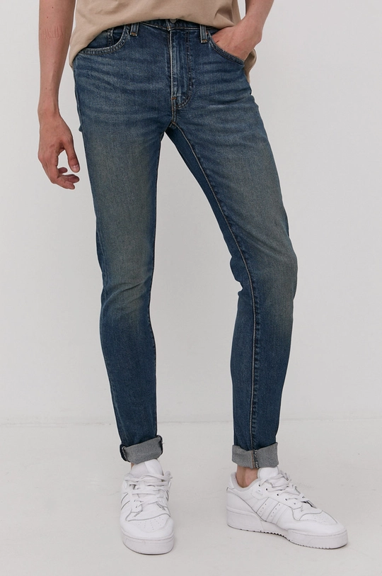 granatowy Levi's jeansy Skinny Taper Męski