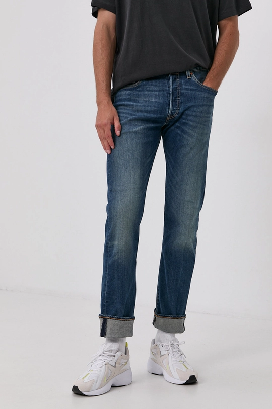 granatowy Levi's jeansy 501 Męski