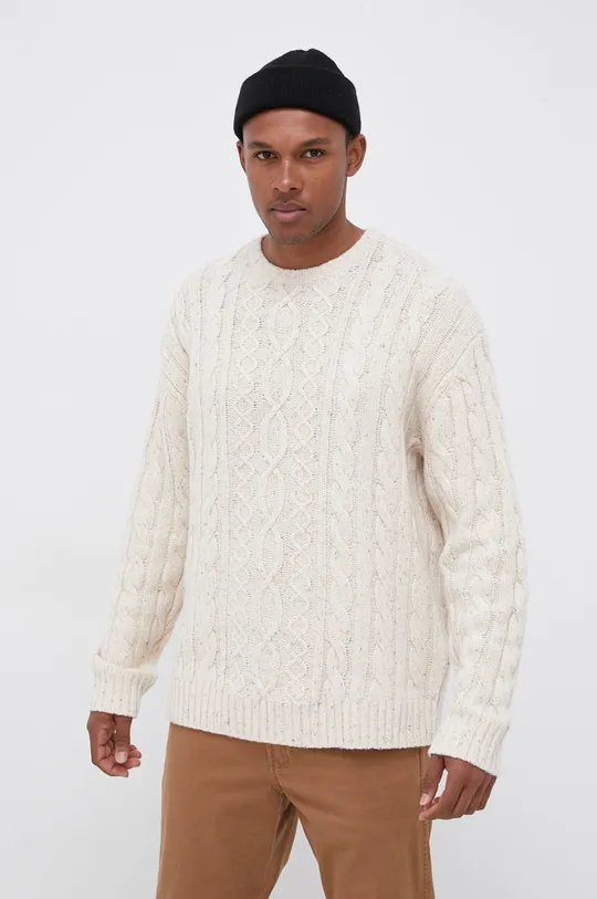 beżowy Levi's Sweter wełniany A0732.0000