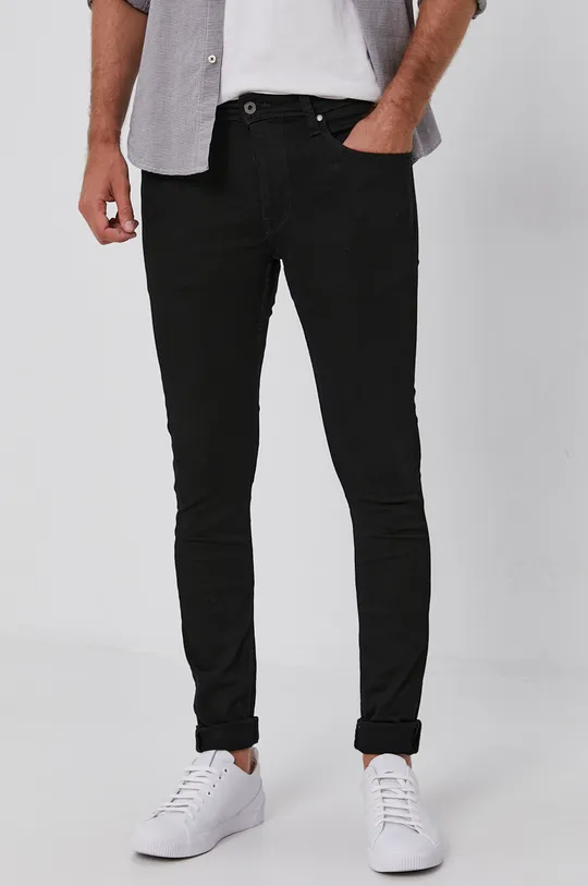 μαύρο Τζιν παντελόνι Pepe Jeans FINSBURY Ανδρικά