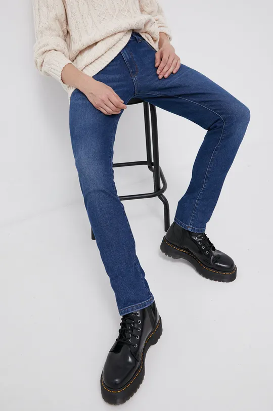 niebieski Wrangler jeansy Larston Hot Chill Męski
