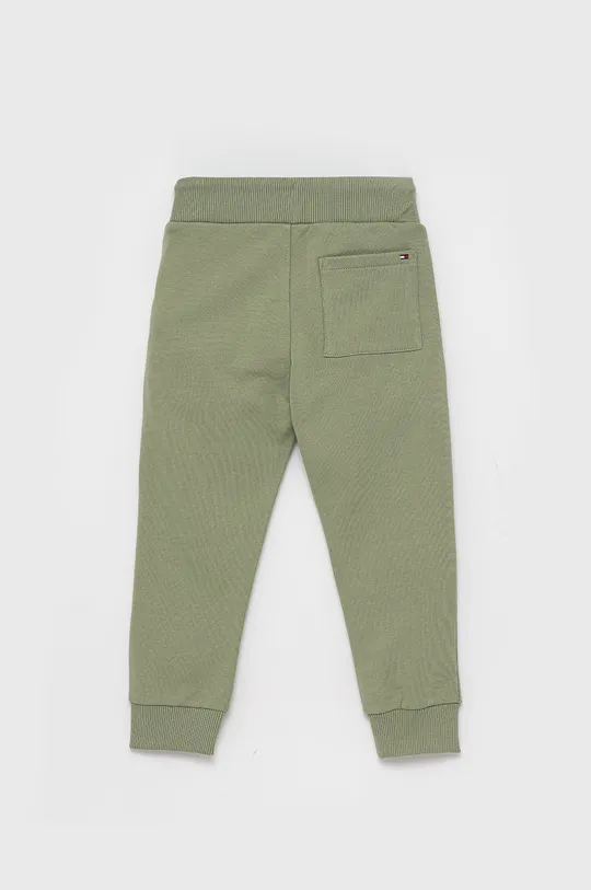 Detské nohavice Tommy Hilfiger zelená