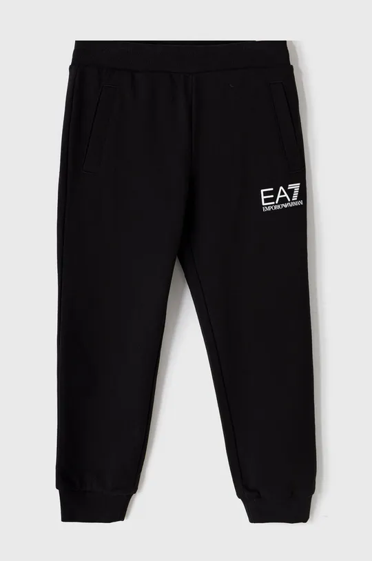μαύρο Παιδικό παντελόνι EA7 Emporio Armani Για αγόρια