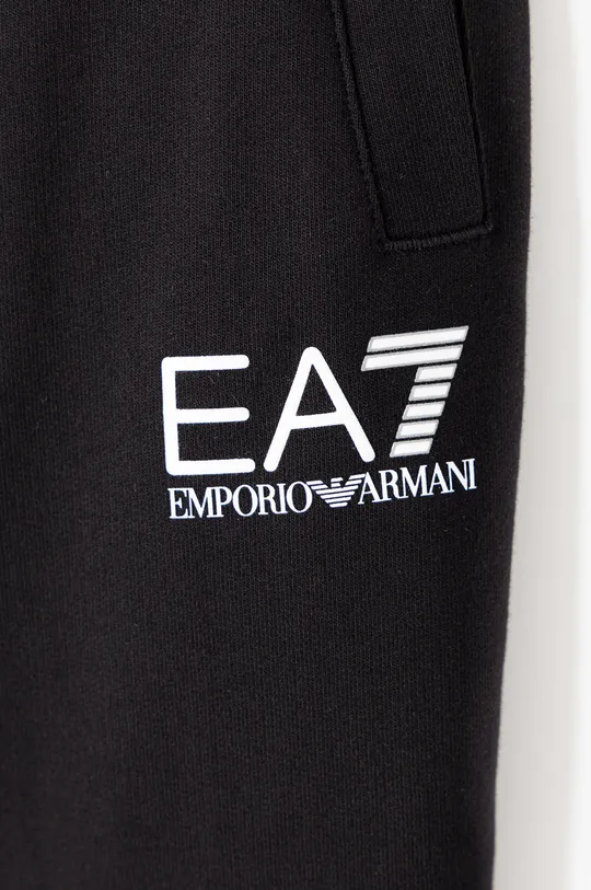 Παιδικό παντελόνι EA7 Emporio Armani μαύρο