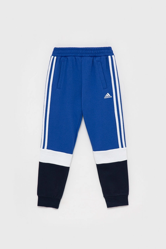 modrá Detské nohavice adidas HA6319 Chlapčenský