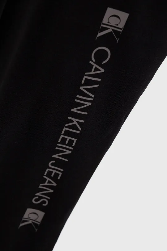 Παιδικό παντελόνι Calvin Klein Jeans μαύρο