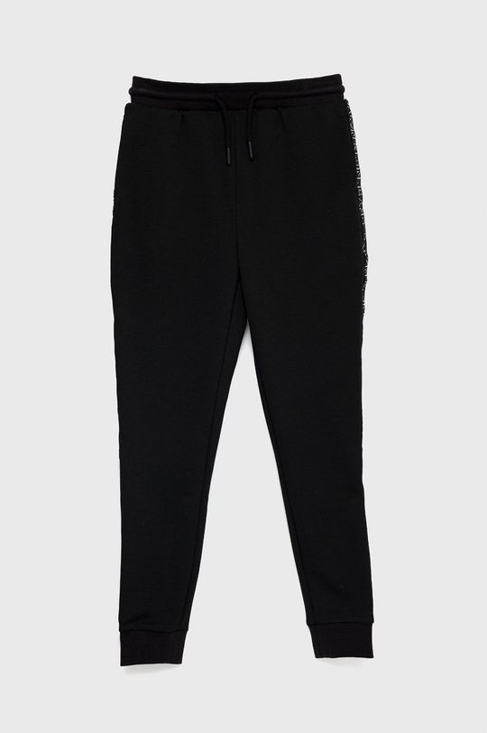 czarny Calvin Klein Jeans Spodnie dziecięce IB0IB01010.4890 Chłopięcy