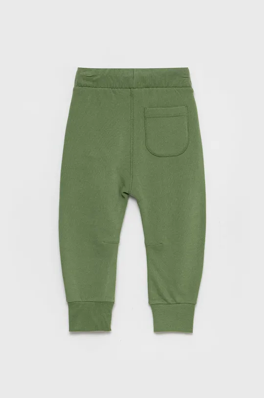 United Colors of Benetton Spodnie bawełniane dziecięce zielony