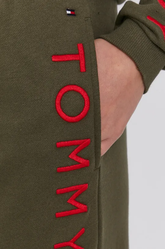zielony Tommy Hilfiger Spodnie