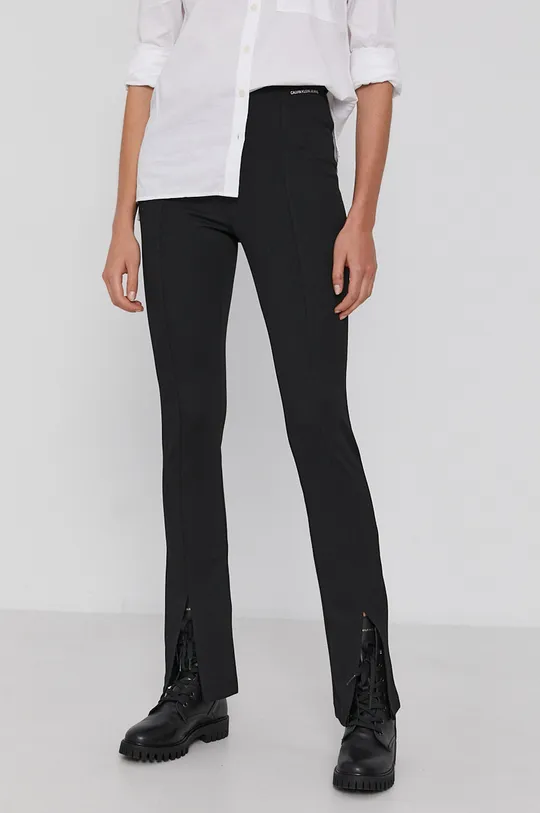 czarny Calvin Klein Jeans Spodnie J20J216592.4890 Damski