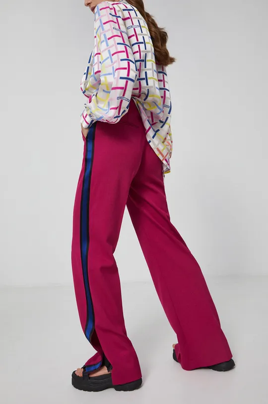 różowy Karl Lagerfeld Spodnie 215W1004 Damski