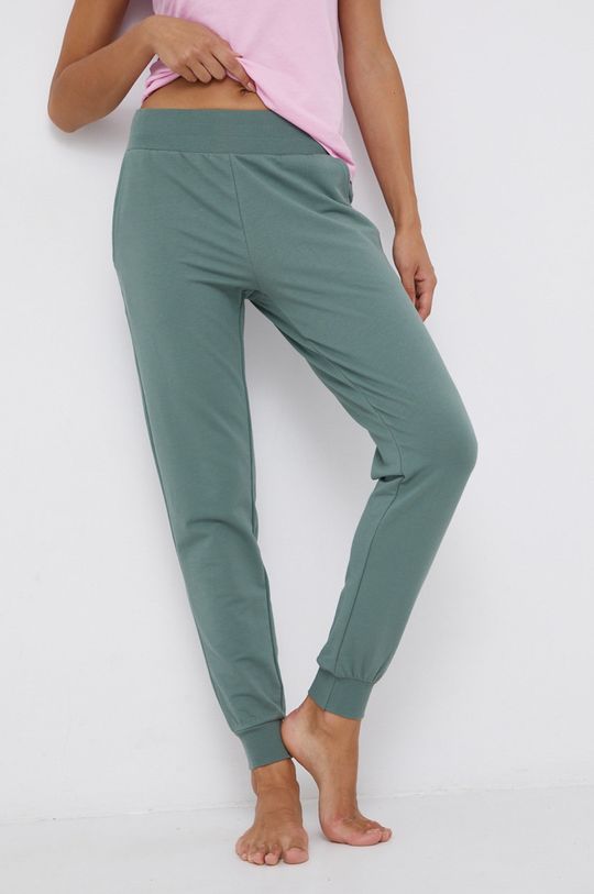 zielony Emporio Armani Underwear Spodnie Damski