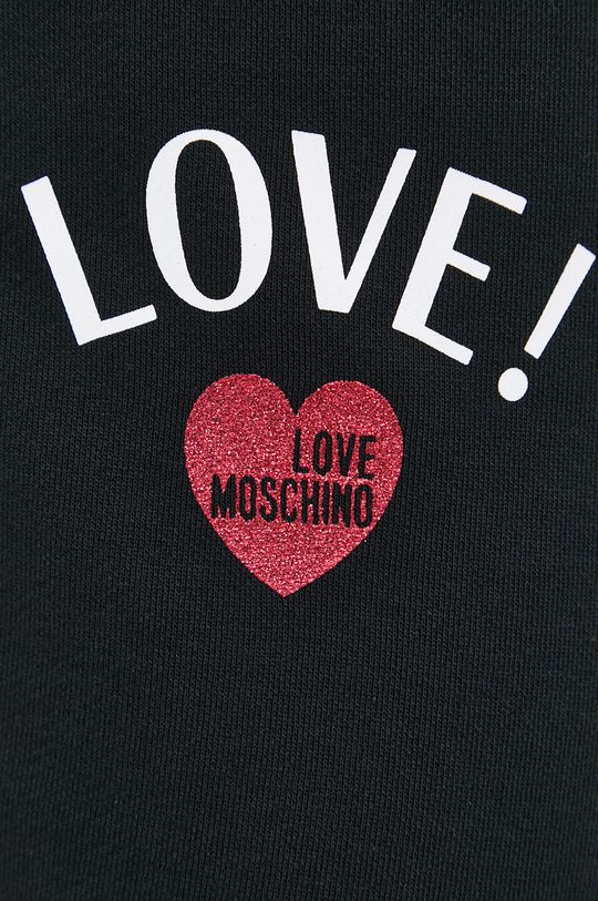 černá Bavlněné kalhoty Love Moschino