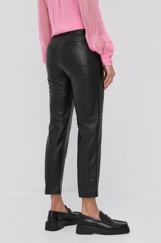 Karl Lagerfeld Spodnie skórzane 216W1901 Podszewka: 70 % Acetat, 30 % Poliester, Materiał zasadniczy: 100 % Skóra naturalna