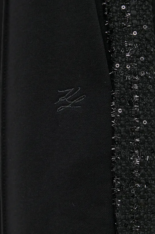 czarny Karl Lagerfeld Spodnie 216W1050