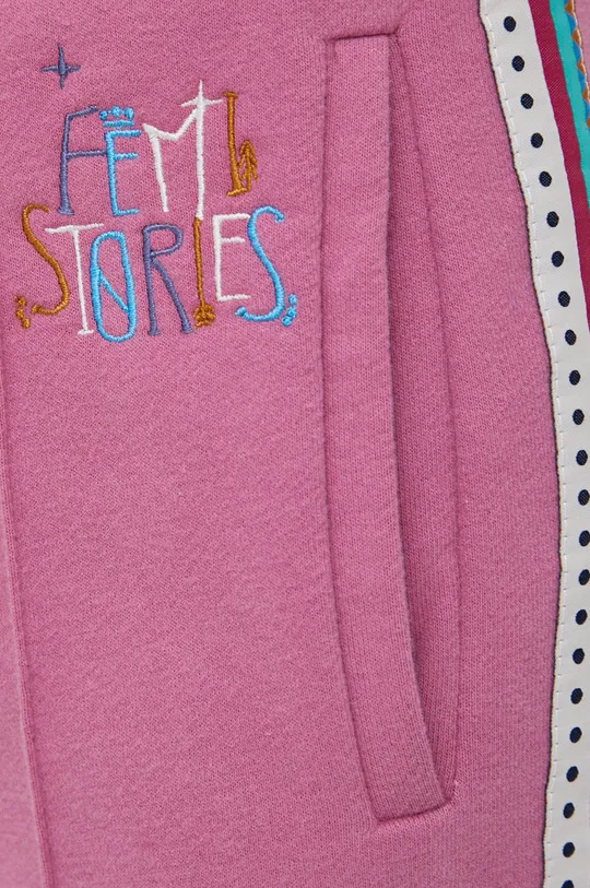 fioletowy Femi Stories Spodnie