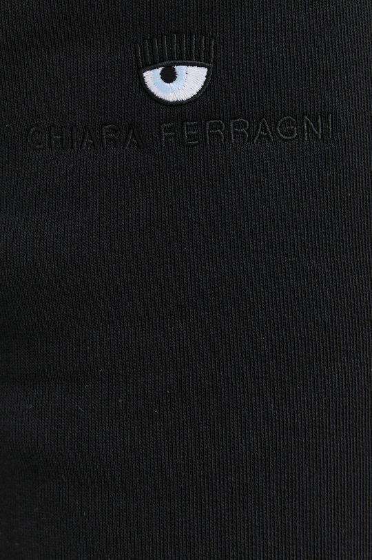 czarny Chiara Ferragni Spodnie bawełniane